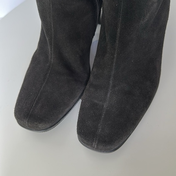 La Canadienne Dorina Boots Waterproof Suede Classic Side Zipper Mid Heel 15104 - Picture 9 of 15